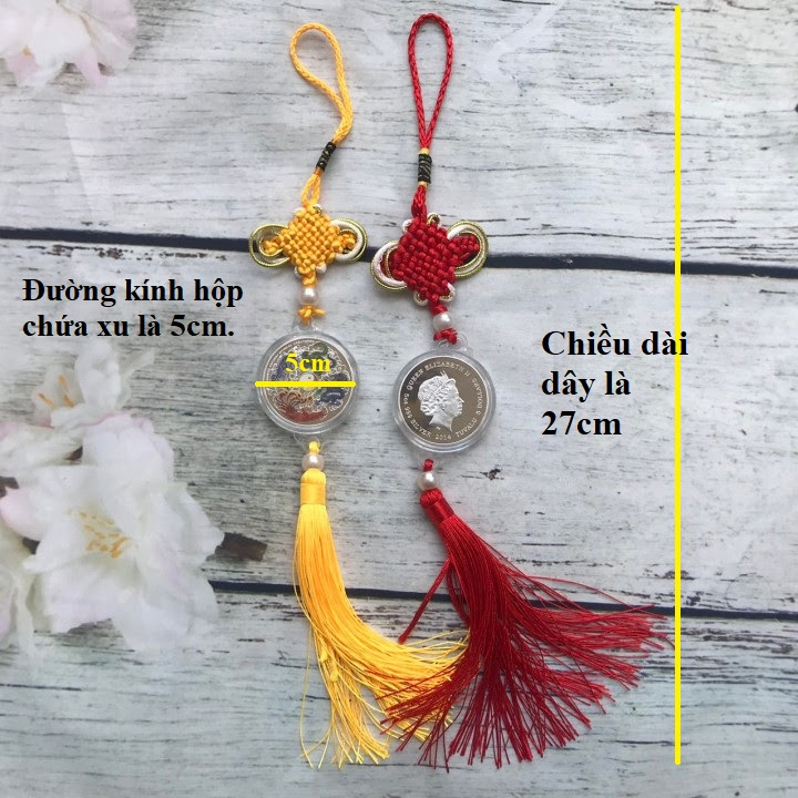 Dây treo Xu tứ linh phong thuỷ - SP005162 